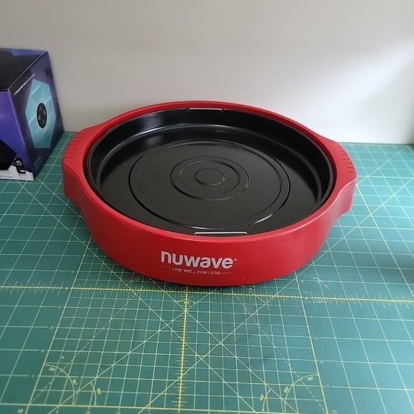 NuWave Infrared Oven Pro Plus 20653 Replacement Part Base Bottom Red + Drip Pan - Picture 6 of 6